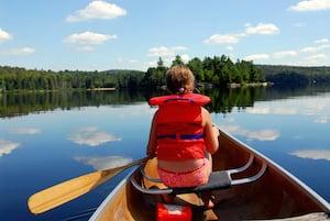 Kid on a boat